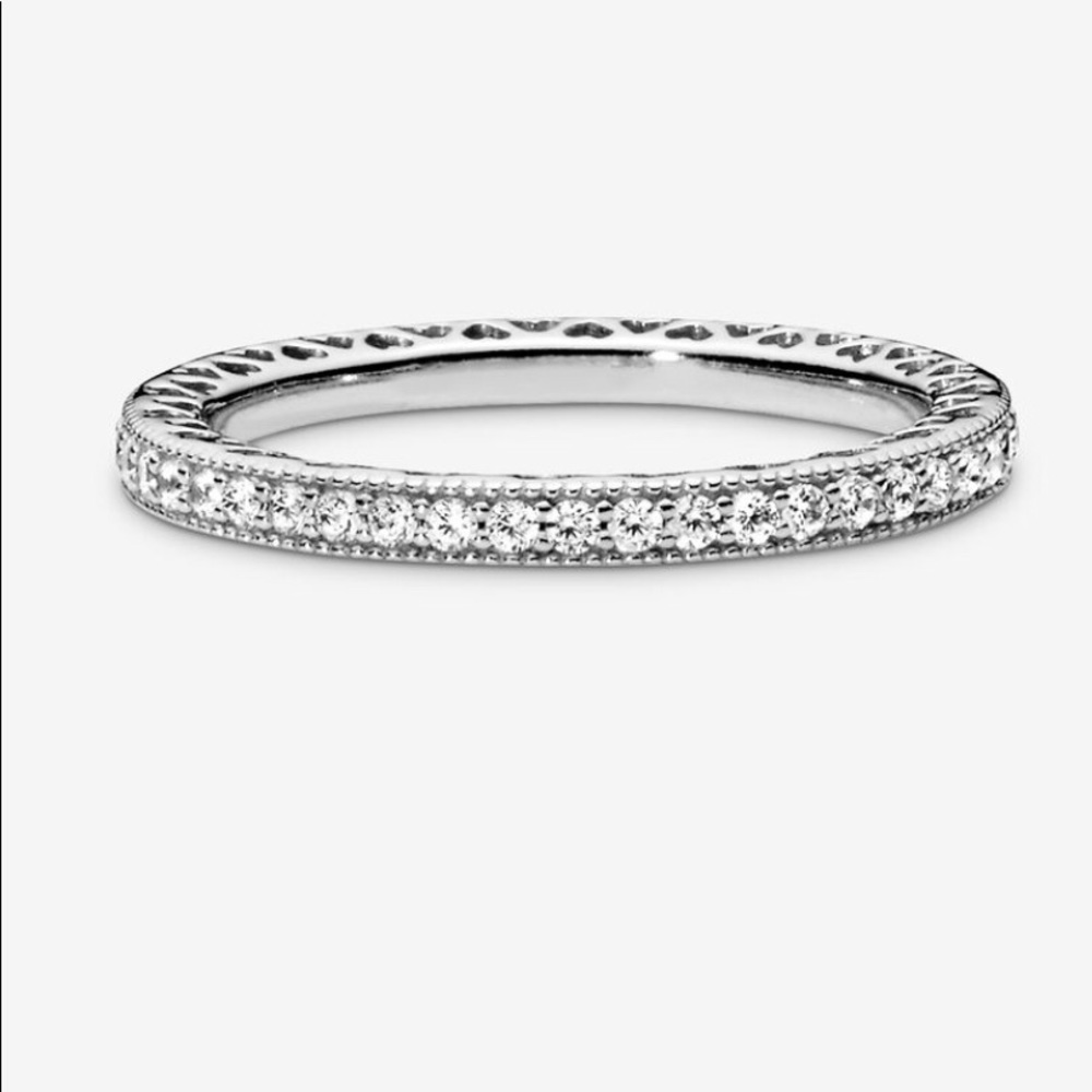 Pandora Sparkle & Hearts Ring